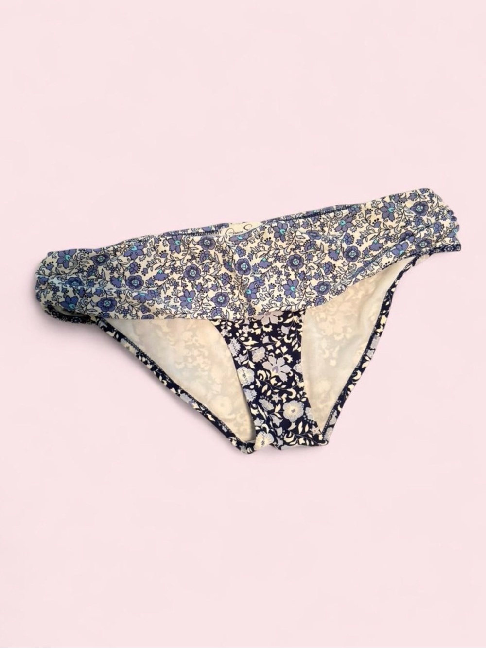 jessica simpson blue floral swim bottoms